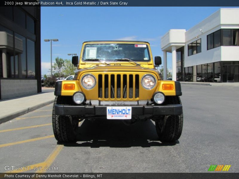 Inca Gold Metallic / Dark Slate Gray 2003 Jeep Wrangler Rubicon 4x4
