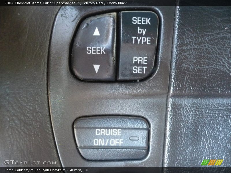 Controls of 2004 Monte Carlo Supercharged SS