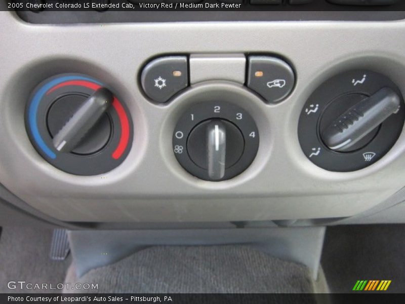 Controls of 2005 Colorado LS Extended Cab