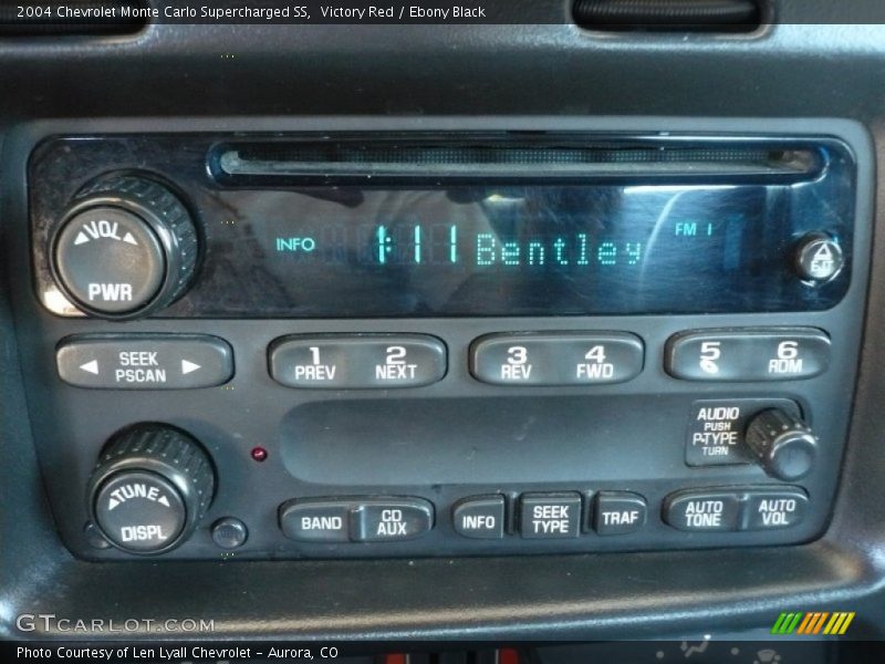 Audio System of 2004 Monte Carlo Supercharged SS