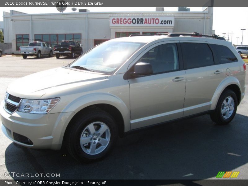 White Gold / Dark Slate Gray 2010 Dodge Journey SE