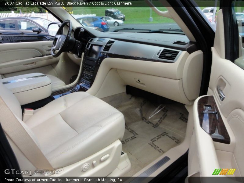 Black Raven / Cocoa/Light Cashmere 2007 Cadillac Escalade ESV AWD