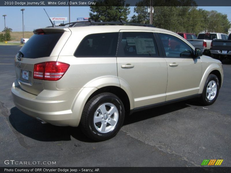 White Gold / Dark Slate Gray 2010 Dodge Journey SE