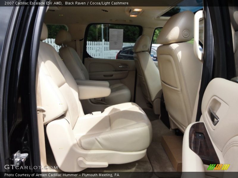 Black Raven / Cocoa/Light Cashmere 2007 Cadillac Escalade ESV AWD