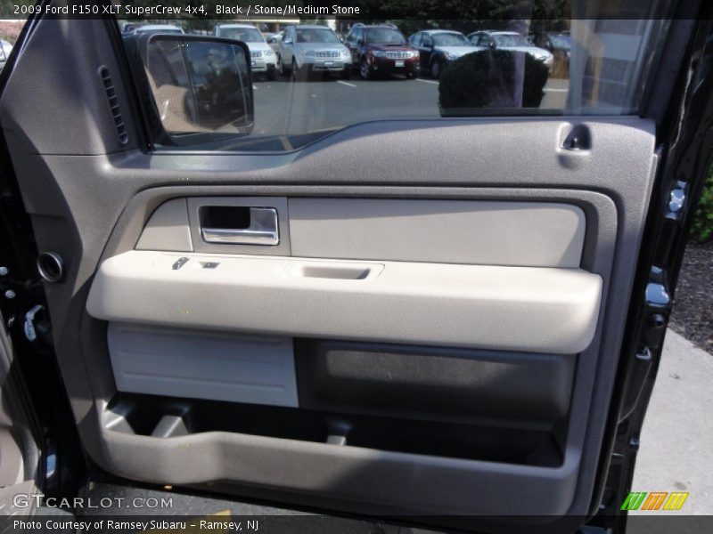 Black / Stone/Medium Stone 2009 Ford F150 XLT SuperCrew 4x4