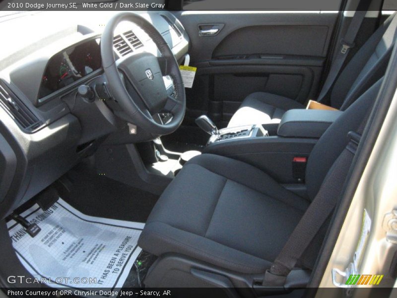 White Gold / Dark Slate Gray 2010 Dodge Journey SE