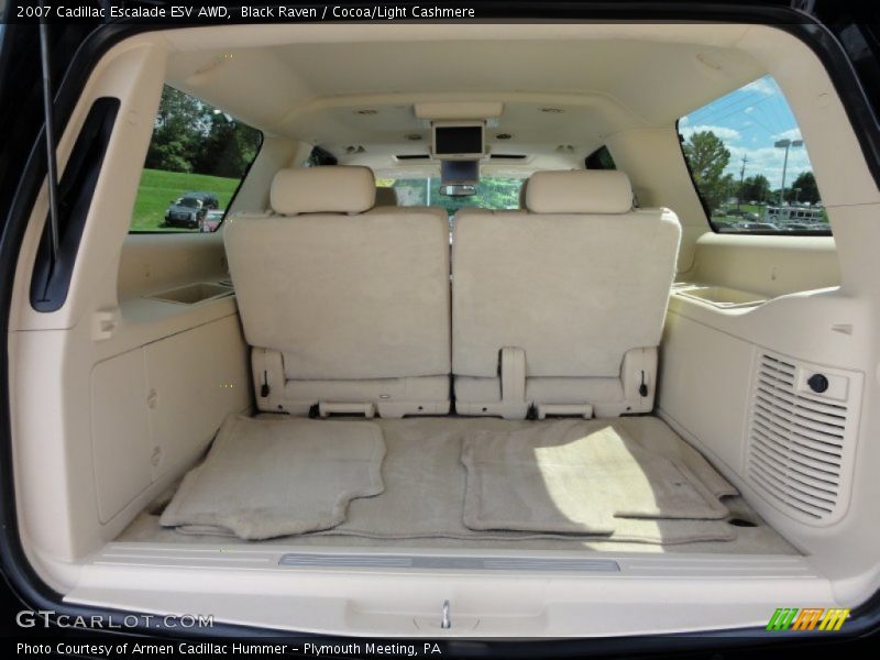 Black Raven / Cocoa/Light Cashmere 2007 Cadillac Escalade ESV AWD