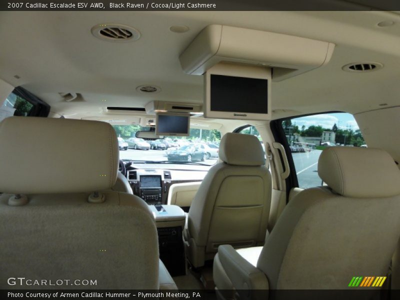 Black Raven / Cocoa/Light Cashmere 2007 Cadillac Escalade ESV AWD
