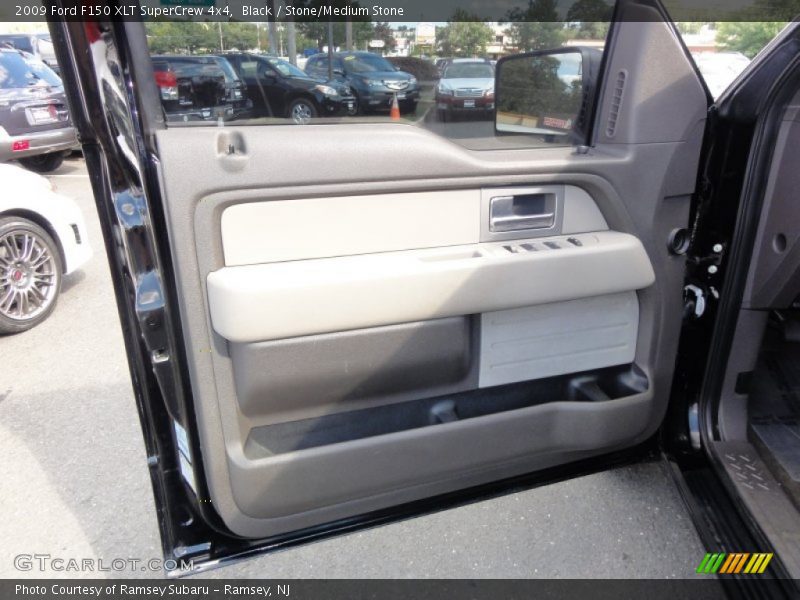 Black / Stone/Medium Stone 2009 Ford F150 XLT SuperCrew 4x4