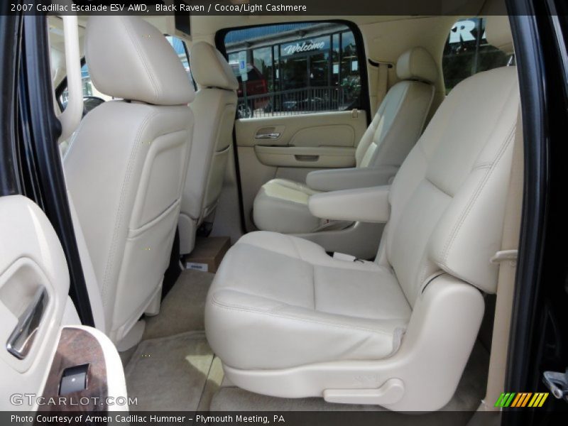 Black Raven / Cocoa/Light Cashmere 2007 Cadillac Escalade ESV AWD