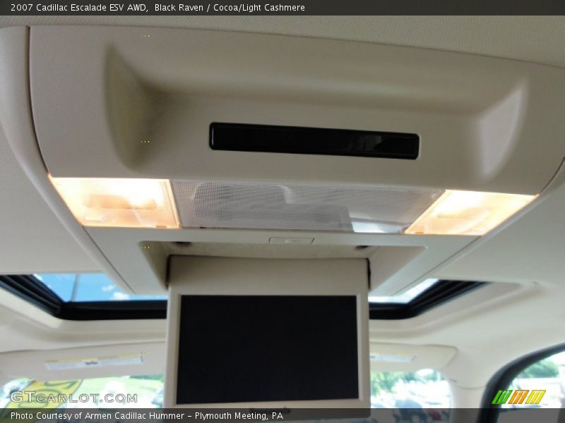 Black Raven / Cocoa/Light Cashmere 2007 Cadillac Escalade ESV AWD