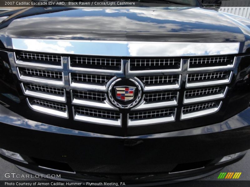 Black Raven / Cocoa/Light Cashmere 2007 Cadillac Escalade ESV AWD