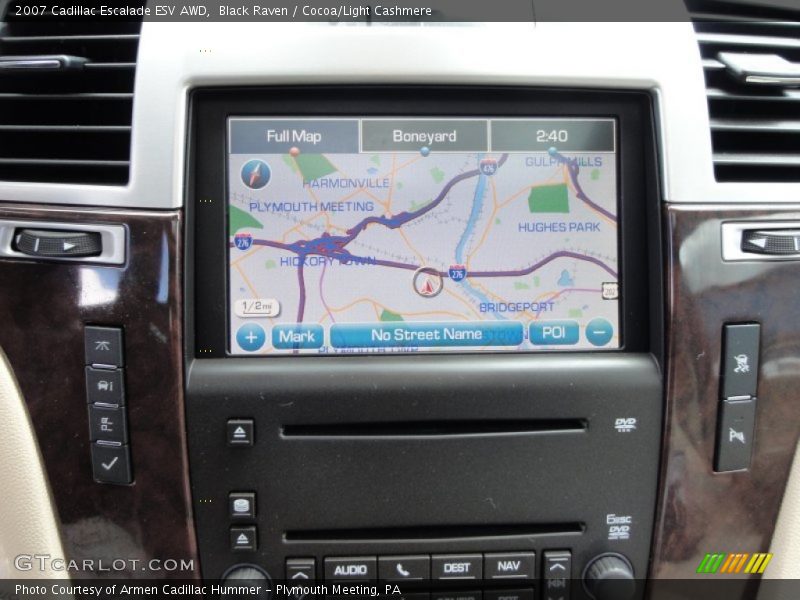 Black Raven / Cocoa/Light Cashmere 2007 Cadillac Escalade ESV AWD