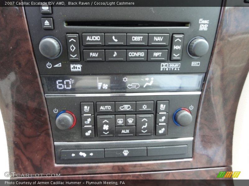 Black Raven / Cocoa/Light Cashmere 2007 Cadillac Escalade ESV AWD