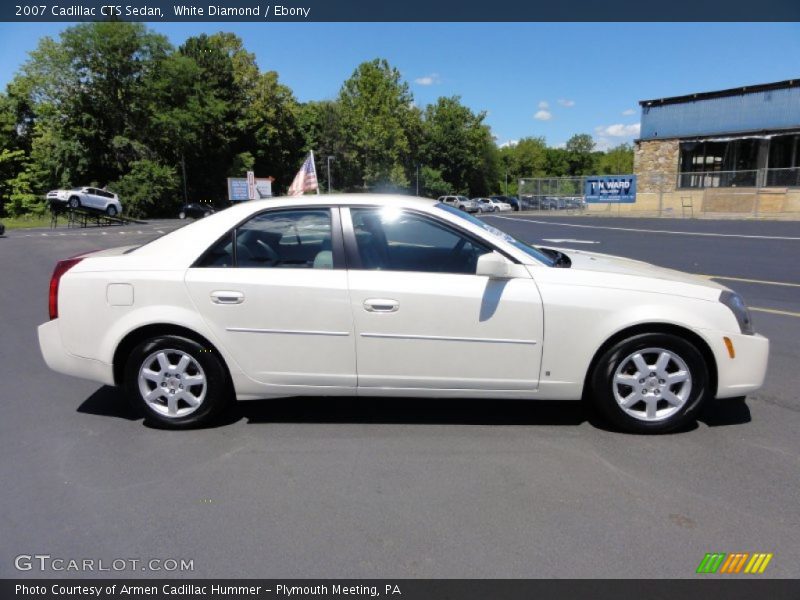 White Diamond / Ebony 2007 Cadillac CTS Sedan
