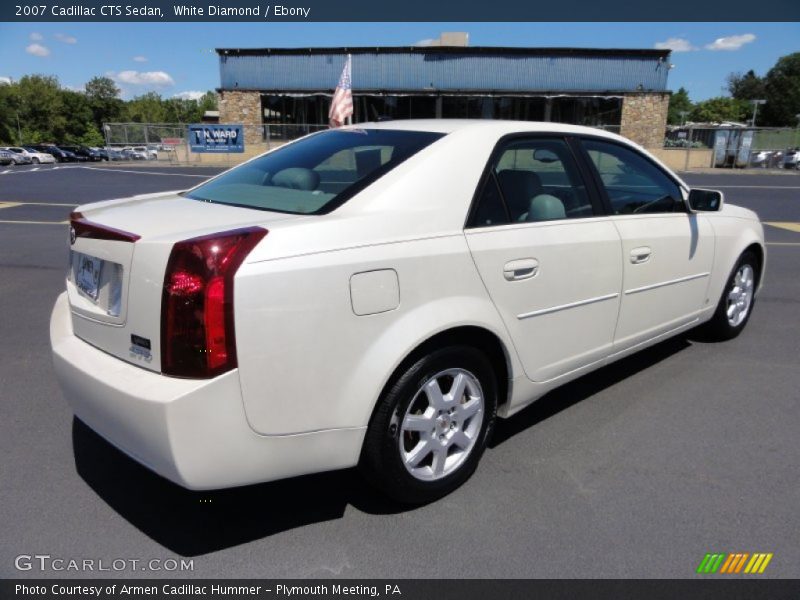White Diamond / Ebony 2007 Cadillac CTS Sedan