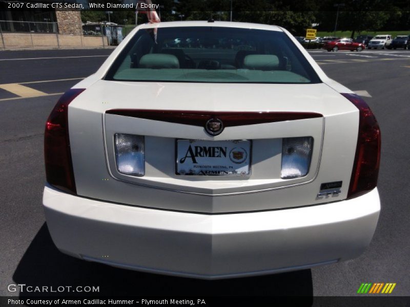 White Diamond / Ebony 2007 Cadillac CTS Sedan