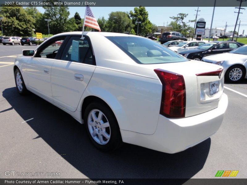 White Diamond / Ebony 2007 Cadillac CTS Sedan