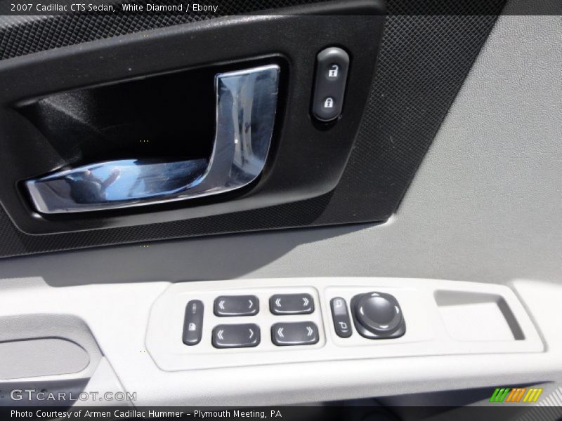 White Diamond / Ebony 2007 Cadillac CTS Sedan