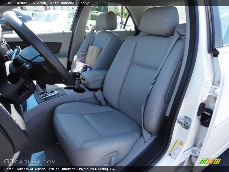 White Diamond / Ebony 2007 Cadillac CTS Sedan