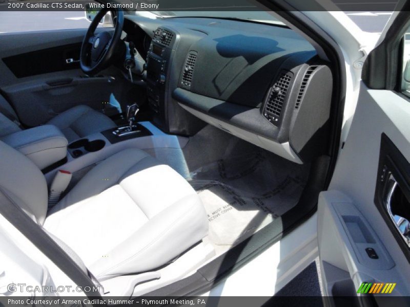 White Diamond / Ebony 2007 Cadillac CTS Sedan