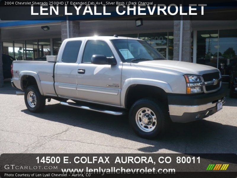Silver Birch / Dark Charcoal 2004 Chevrolet Silverado 2500HD LT Extended Cab 4x4