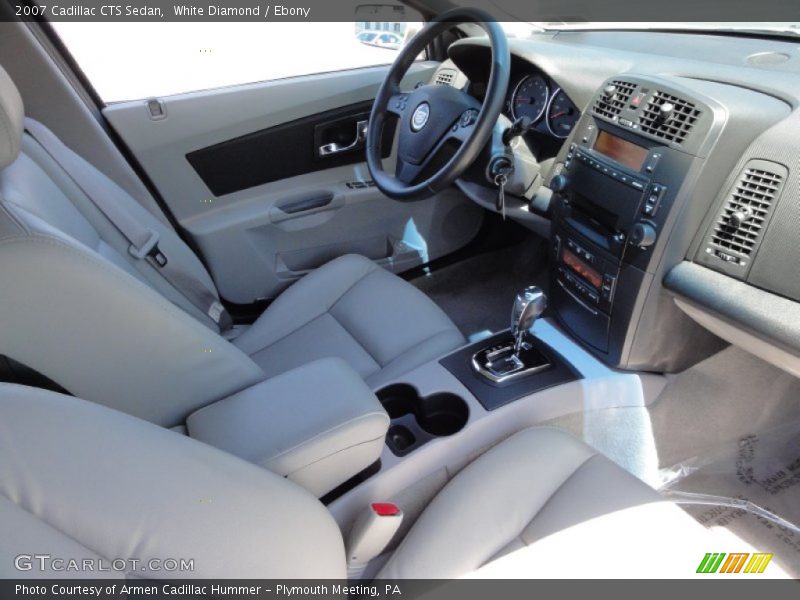 White Diamond / Ebony 2007 Cadillac CTS Sedan