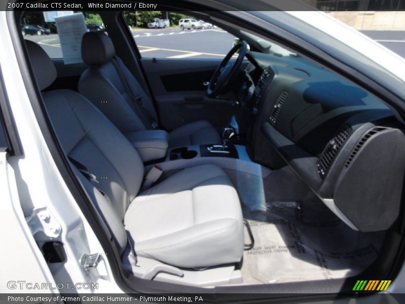 White Diamond / Ebony 2007 Cadillac CTS Sedan