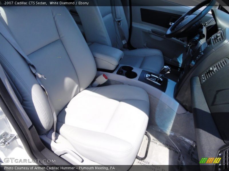 White Diamond / Ebony 2007 Cadillac CTS Sedan