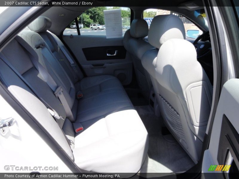 White Diamond / Ebony 2007 Cadillac CTS Sedan
