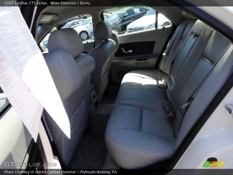 White Diamond / Ebony 2007 Cadillac CTS Sedan