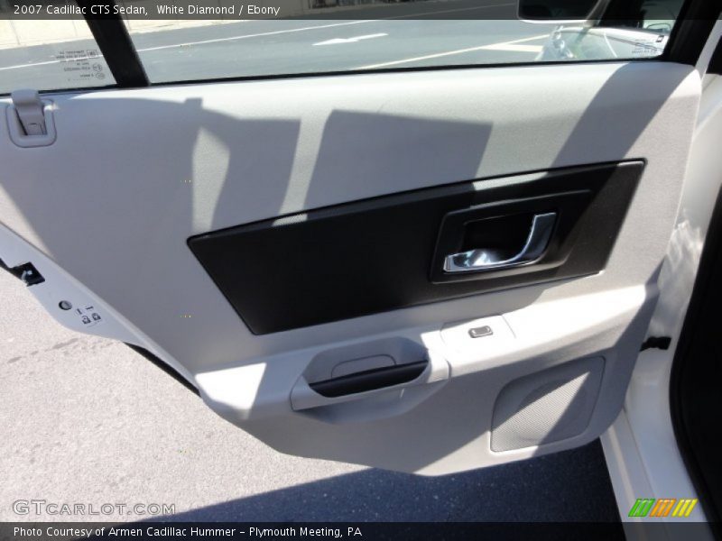 White Diamond / Ebony 2007 Cadillac CTS Sedan