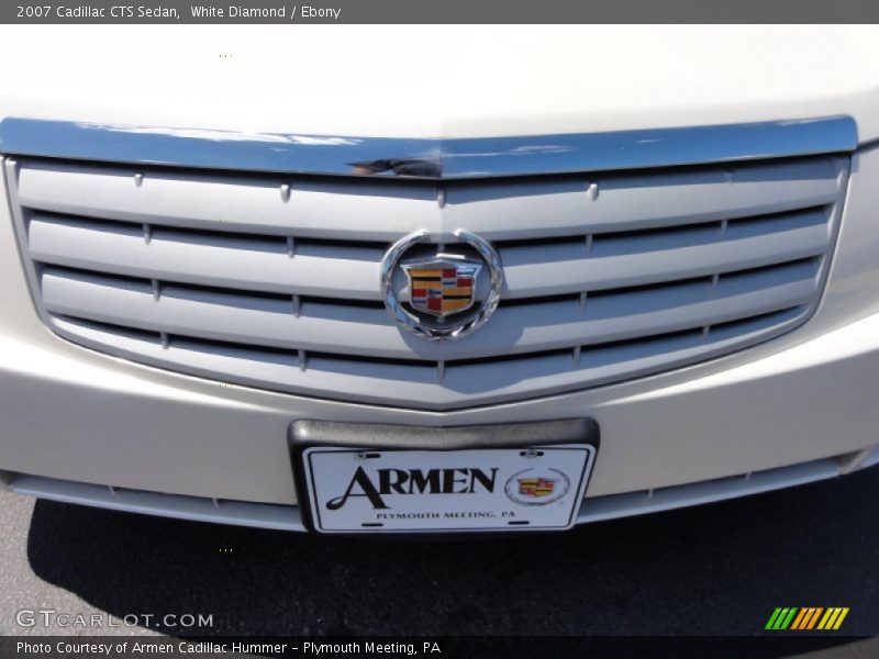 White Diamond / Ebony 2007 Cadillac CTS Sedan