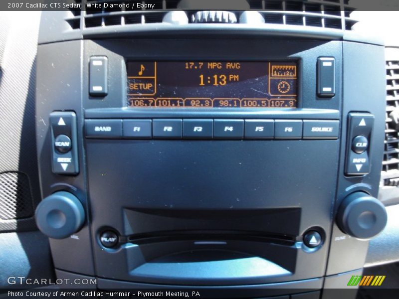 White Diamond / Ebony 2007 Cadillac CTS Sedan