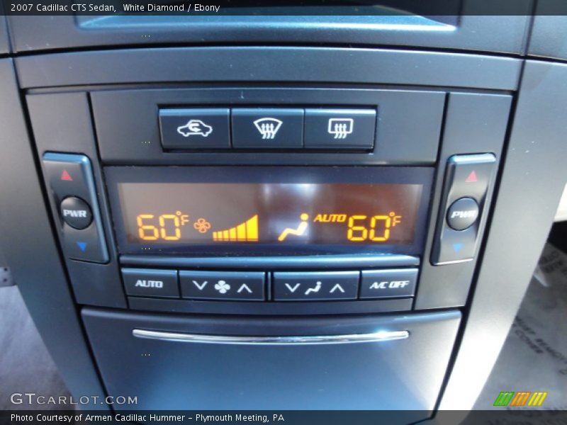White Diamond / Ebony 2007 Cadillac CTS Sedan