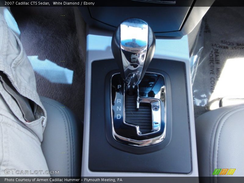 White Diamond / Ebony 2007 Cadillac CTS Sedan