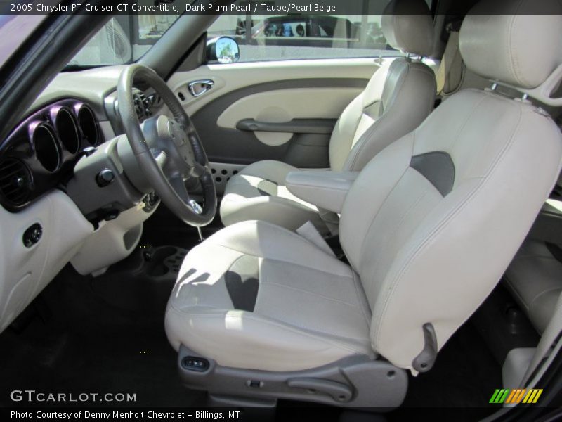 Dark Plum Pearl / Taupe/Pearl Beige 2005 Chrysler PT Cruiser GT Convertible