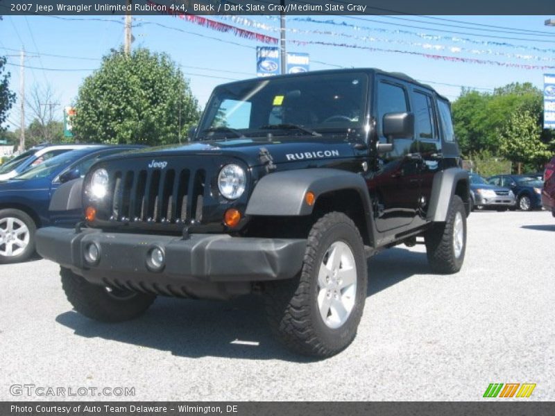 Black / Dark Slate Gray/Medium Slate Gray 2007 Jeep Wrangler Unlimited Rubicon 4x4