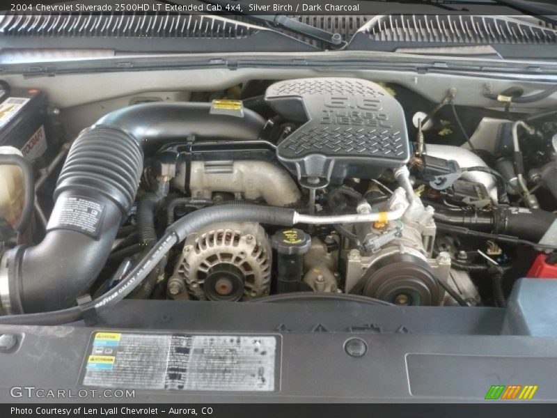Silver Birch / Dark Charcoal 2004 Chevrolet Silverado 2500HD LT Extended Cab 4x4