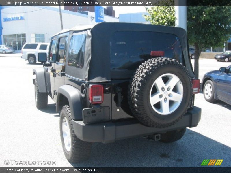 Black / Dark Slate Gray/Medium Slate Gray 2007 Jeep Wrangler Unlimited Rubicon 4x4