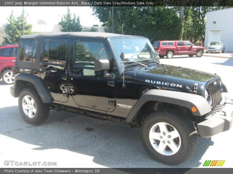 Black / Dark Slate Gray/Medium Slate Gray 2007 Jeep Wrangler Unlimited Rubicon 4x4