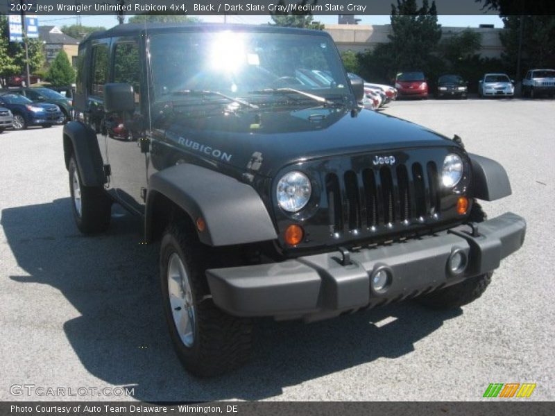 Black / Dark Slate Gray/Medium Slate Gray 2007 Jeep Wrangler Unlimited Rubicon 4x4