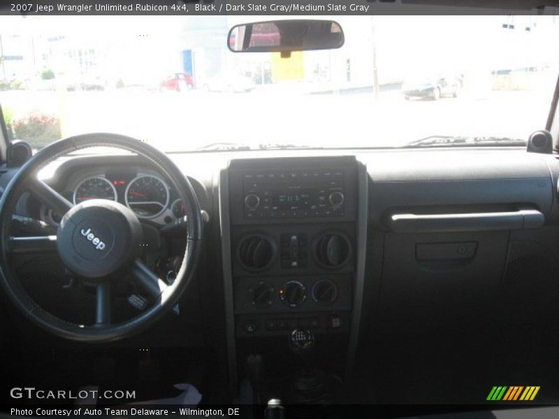 Black / Dark Slate Gray/Medium Slate Gray 2007 Jeep Wrangler Unlimited Rubicon 4x4