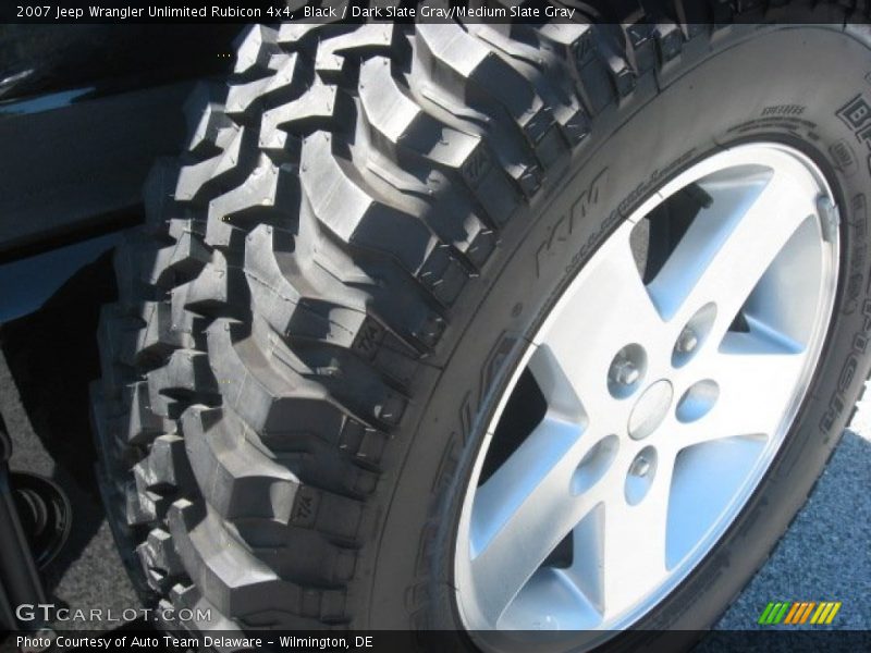Black / Dark Slate Gray/Medium Slate Gray 2007 Jeep Wrangler Unlimited Rubicon 4x4