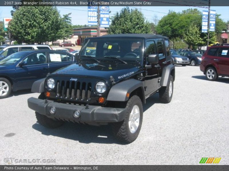 Black / Dark Slate Gray/Medium Slate Gray 2007 Jeep Wrangler Unlimited Rubicon 4x4