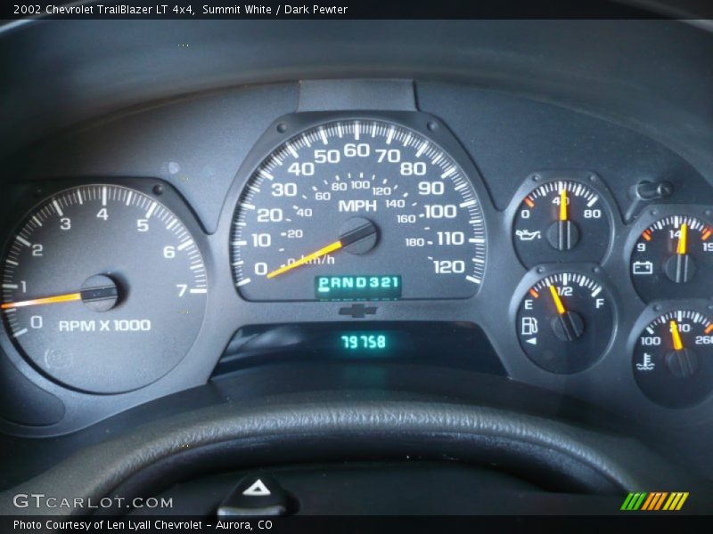 Summit White / Dark Pewter 2002 Chevrolet TrailBlazer LT 4x4