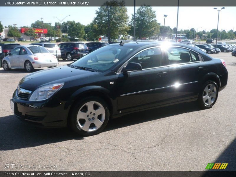 Carbon Flash Black / Gray 2008 Saturn Aura XE