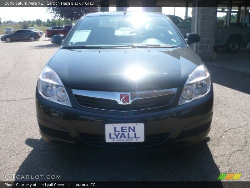 Carbon Flash Black / Gray 2008 Saturn Aura XE