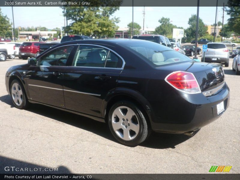 Carbon Flash Black / Gray 2008 Saturn Aura XE