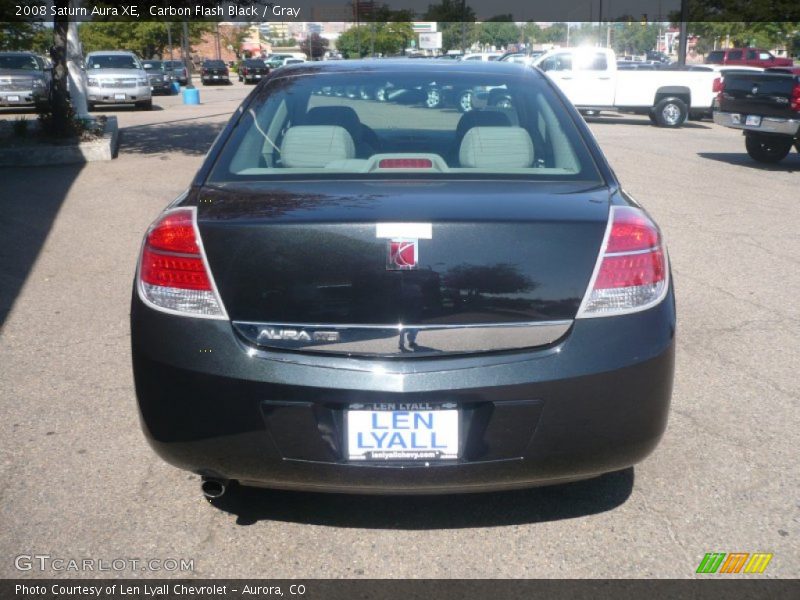 Carbon Flash Black / Gray 2008 Saturn Aura XE